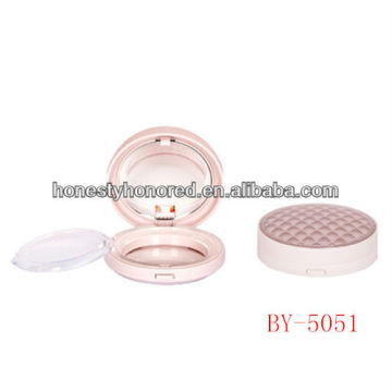 Design élégant mini poudre ronde compact pour l&#39;emballage de maquillage